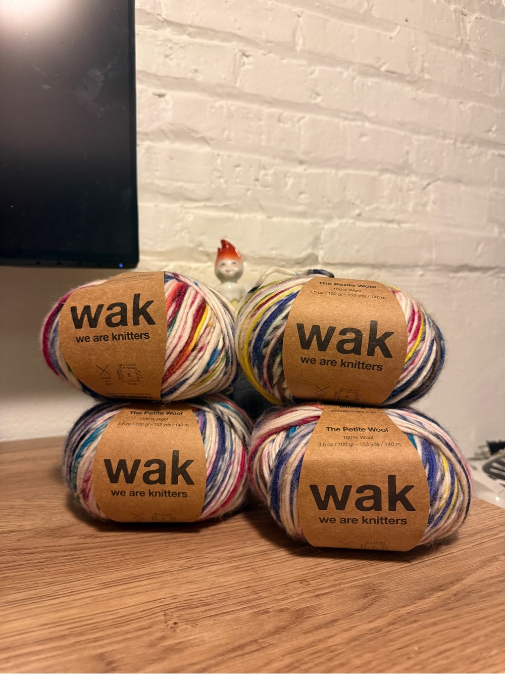 We Are Knitters Multi-Color Petite Wool Yarn - 4 Skeins